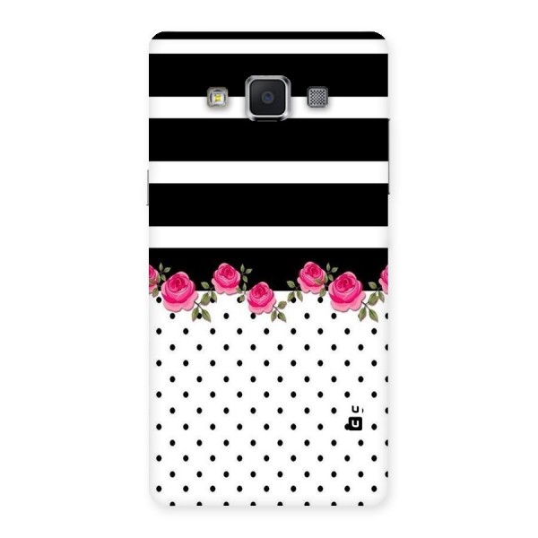 Dots Roses Stripes Back Case for Samsung Galaxy A5