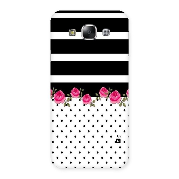 Dots Roses Stripes Back Case for Samsung Galaxy E5