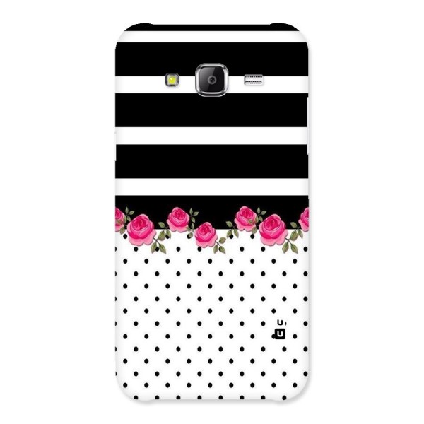 Dots Roses Stripes Back Case for Samsung Galaxy J5