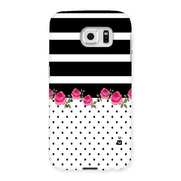 Dots Roses Stripes Back Case for Samsung Galaxy S6