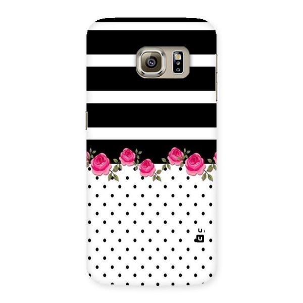 Dots Roses Stripes Back Case for Samsung Galaxy S6 Edge