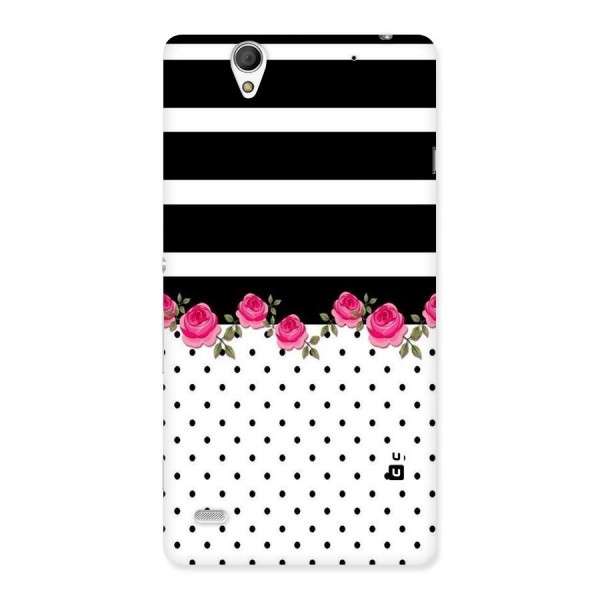Dots Roses Stripes Back Case for Sony Xperia C4