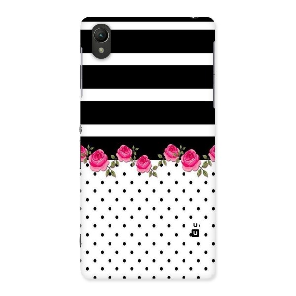 Dots Roses Stripes Back Case for Sony Xperia Z2