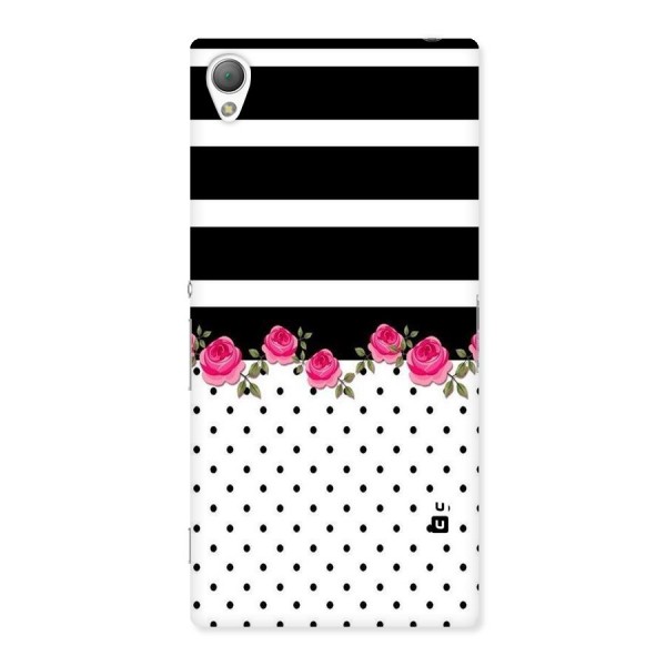 Dots Roses Stripes Back Case for Sony Xperia Z3