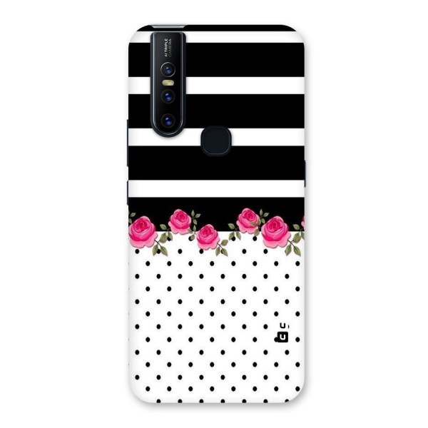 Dots Roses Stripes Back Case for Vivo V15