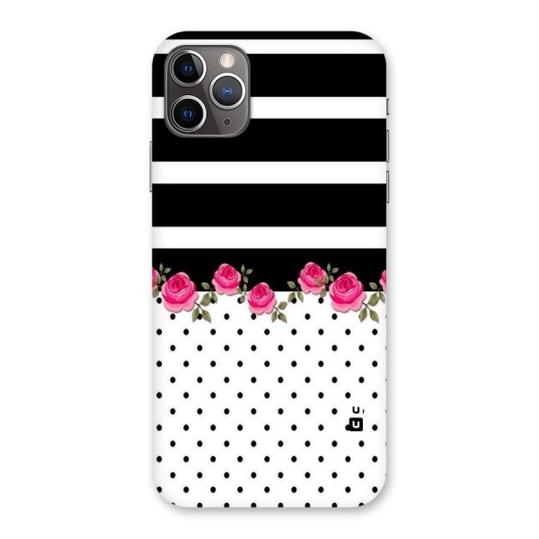 Dots Roses Stripes Back Case for iPhone 11 Pro Max