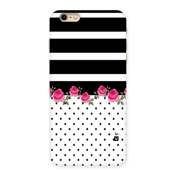 Dots Roses Stripes Back Case for iPhone 6 Plus 6S Plus