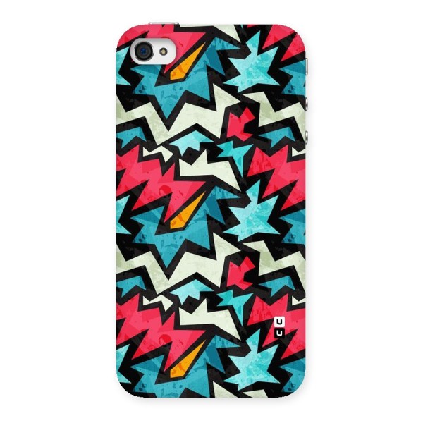 Electric Color Design Back Case for iPhone 4 4s