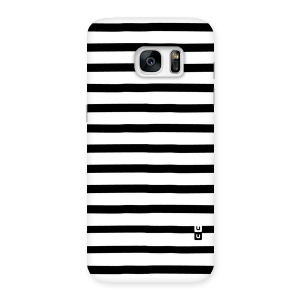 Elegant Basic Stripes Back Case for Galaxy S7 Edge