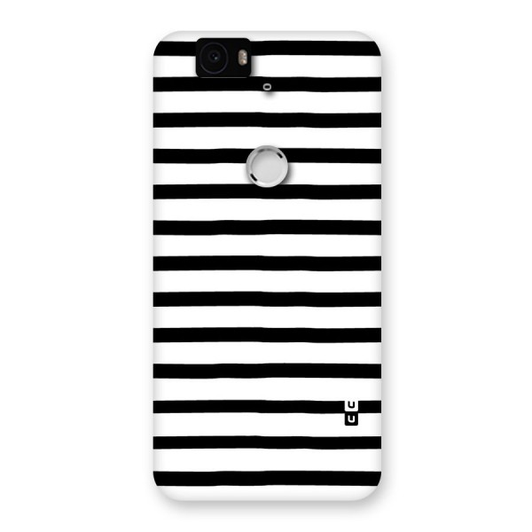 Elegant Basic Stripes Back Case for Google Nexus-6P