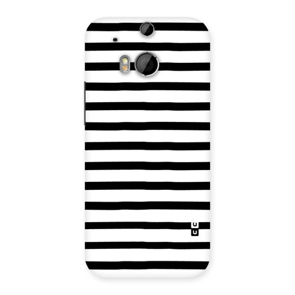 Elegant Basic Stripes Back Case for HTC One M8