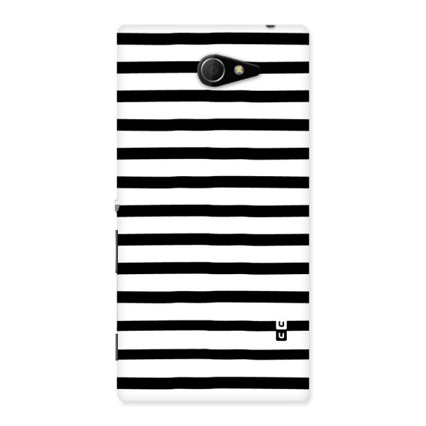 Elegant Basic Stripes Back Case for Sony Xperia M2