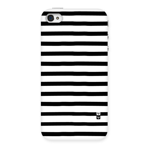 Elegant Basic Stripes Back Case for iPhone 4 4s