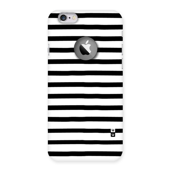 Elegant Basic Stripes Back Case for iPhone 6 Logo Cut