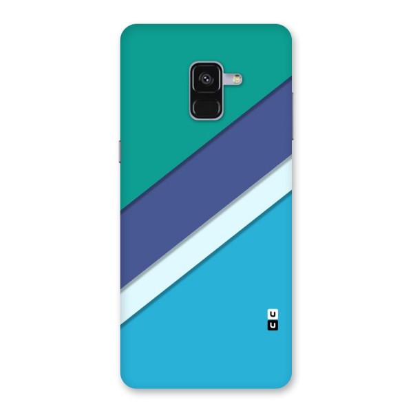 Elegant Colored Stripes Back Case for Galaxy A8 Plus