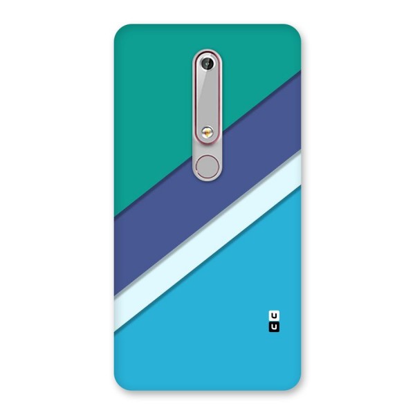 Elegant Colored Stripes Back Case for Nokia 6.1