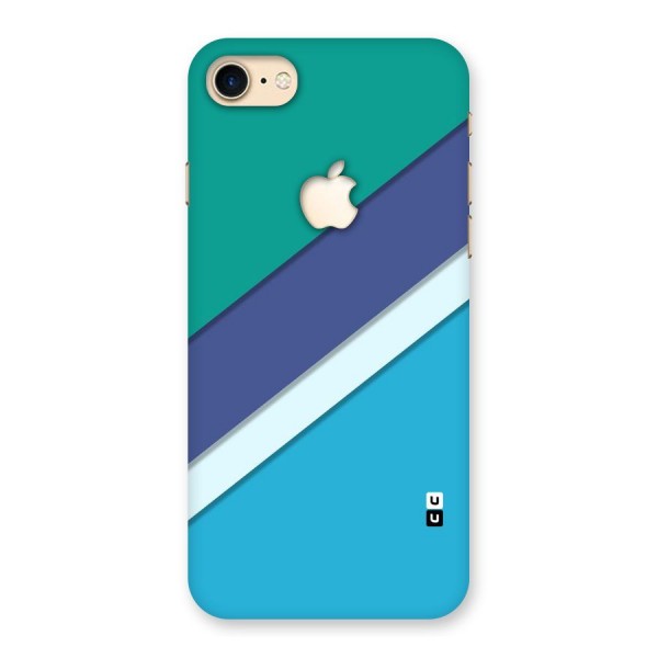 Elegant Colored Stripes Back Case for iPhone 7 Apple Cut
