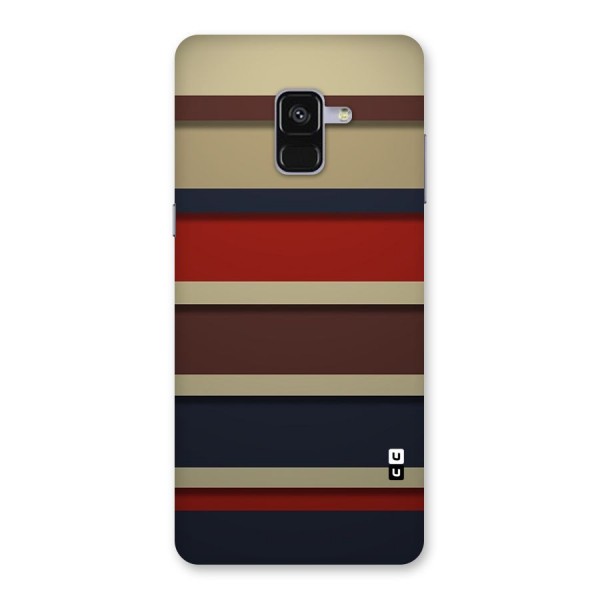Elegant Stripes Pattern Back Case for Galaxy A8 Plus