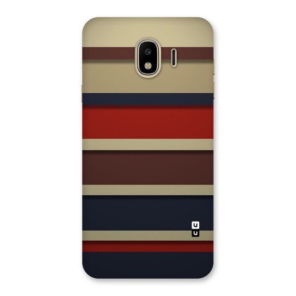 Elegant Stripes Pattern Back Case for Galaxy J4
