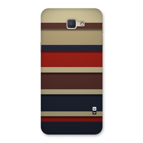 Elegant Stripes Pattern Back Case for Galaxy J5 Prime