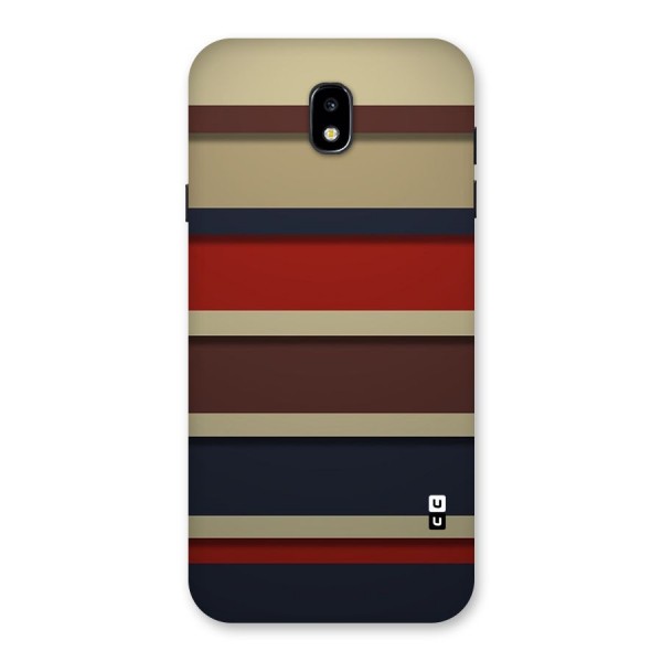 Elegant Stripes Pattern Back Case for Galaxy J7 Pro