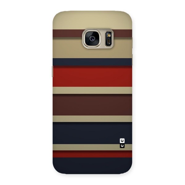 Elegant Stripes Pattern Back Case for Galaxy S7