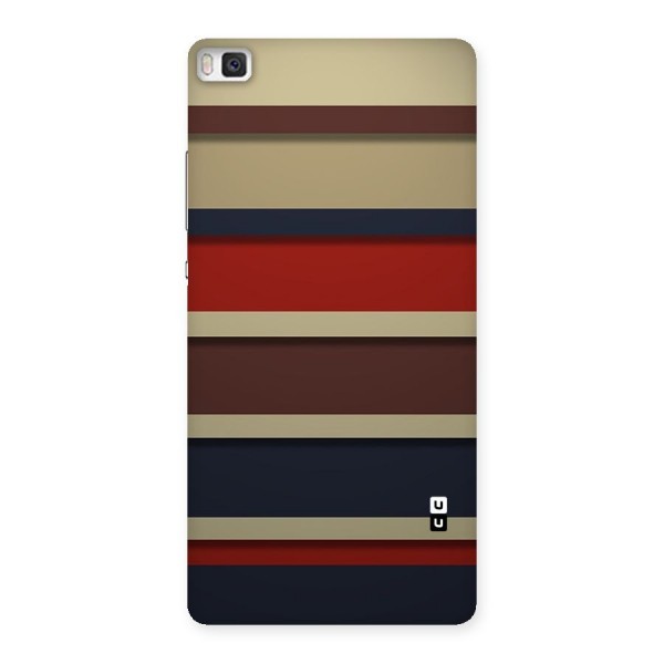 Elegant Stripes Pattern Back Case for Huawei P8