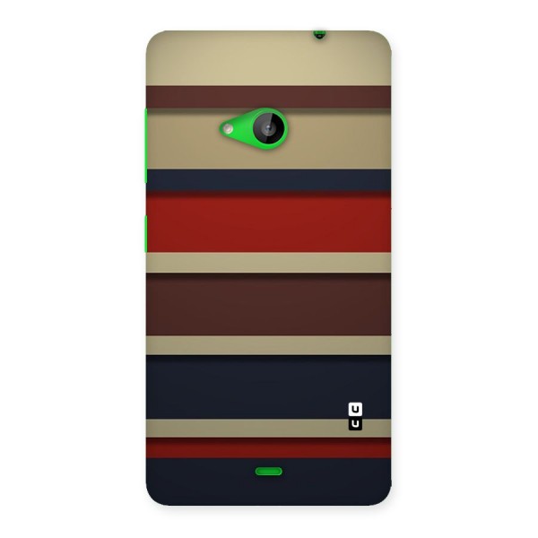 Elegant Stripes Pattern Back Case for Lumia 535