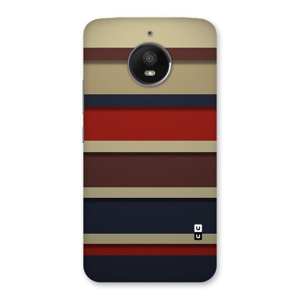 Elegant Stripes Pattern Back Case for Moto E4 Plus