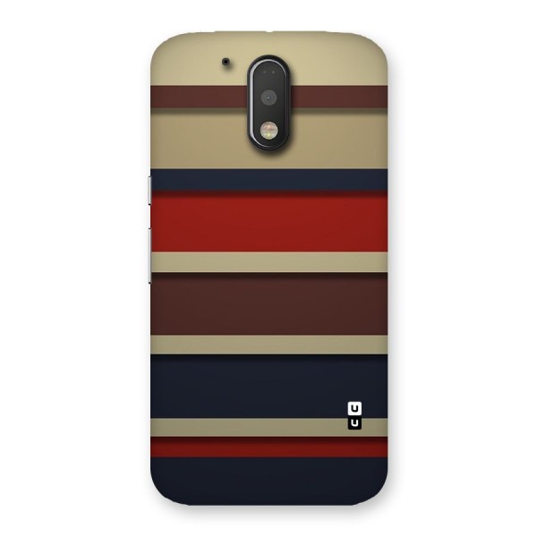 Elegant Stripes Pattern Back Case for Motorola Moto G4