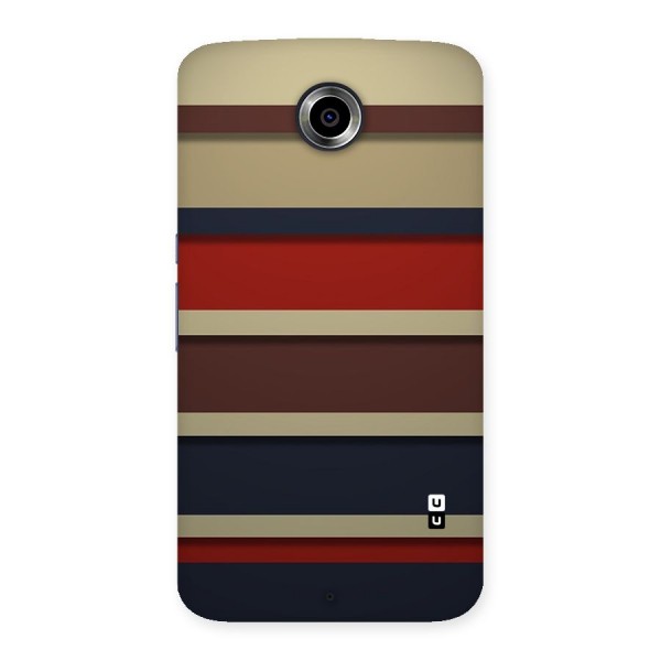 Elegant Stripes Pattern Back Case for Nexsus 6
