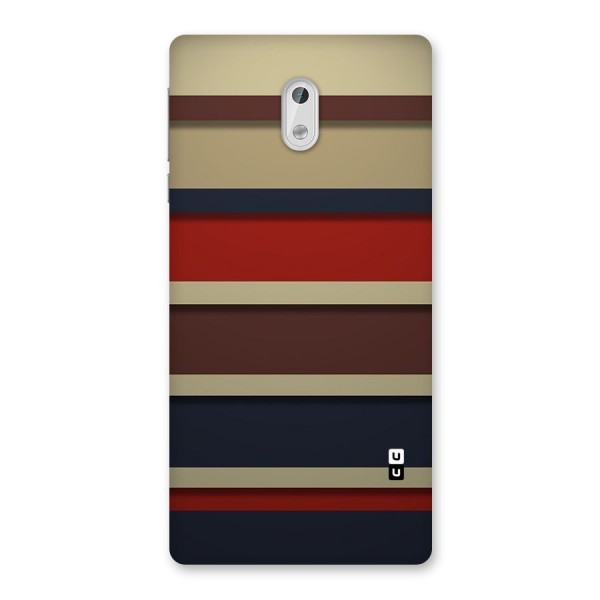 Elegant Stripes Pattern Back Case for Nokia 3