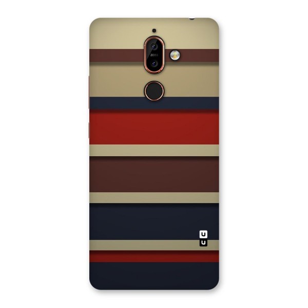 Elegant Stripes Pattern Back Case for Nokia 7 Plus