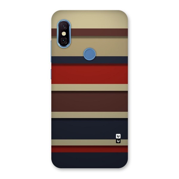 Elegant Stripes Pattern Back Case for Redmi Note 6 Pro