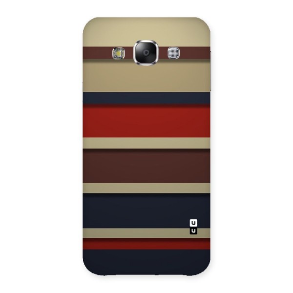 Elegant Stripes Pattern Back Case for Samsung Galaxy E5