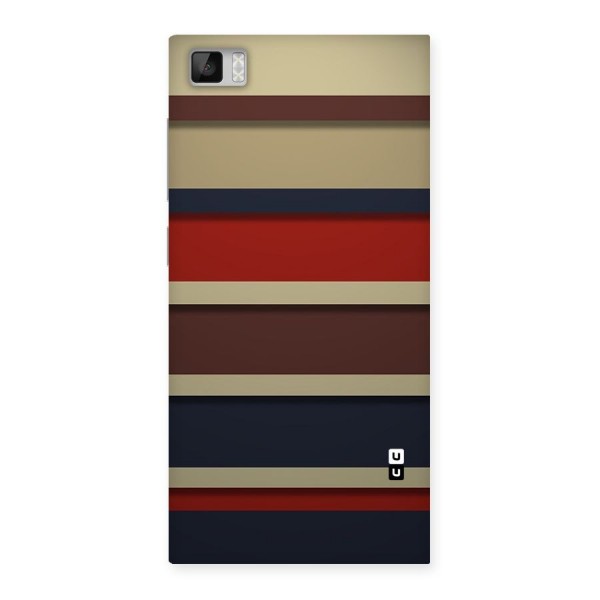 Elegant Stripes Pattern Back Case for Xiaomi Mi3