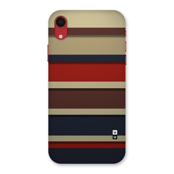 Elegant Stripes Pattern Back Case for iPhone XR