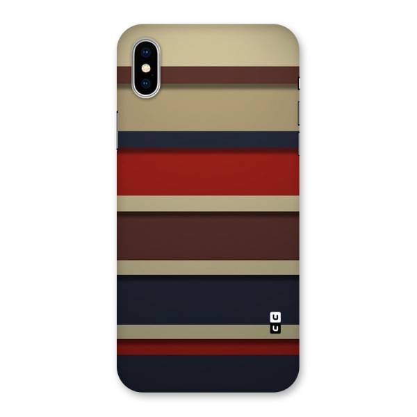 Elegant Stripes Pattern Back Case for iPhone XS