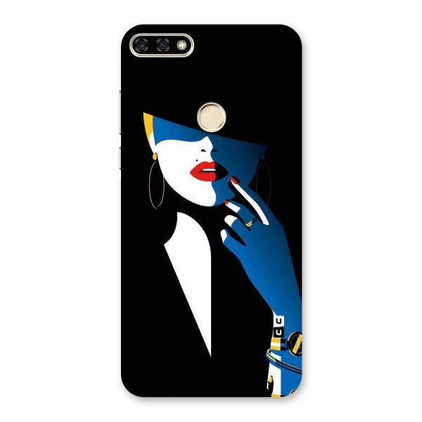 Elegant Woman Back Case for Honor 7A