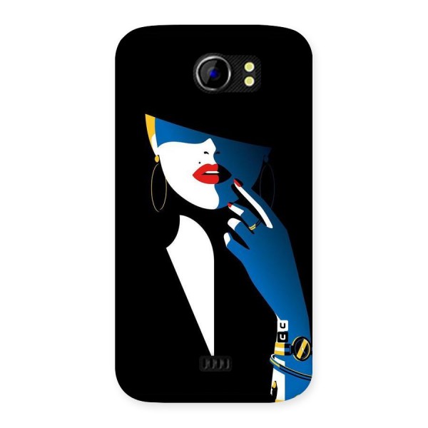 Elegant Woman Back Case for Micromax Canvas 2 A110