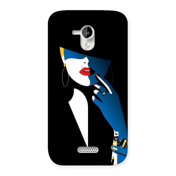 Elegant Woman Back Case for Micromax Canvas HD A116