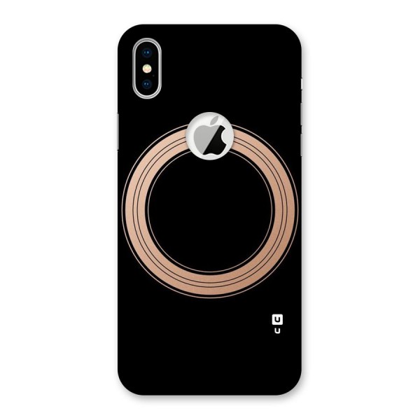 Elite Circle Back Case for iPhone XS Logo Cut