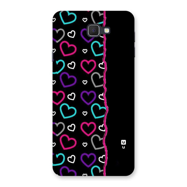 Empty Hearts Back Case for Galaxy On7 2016