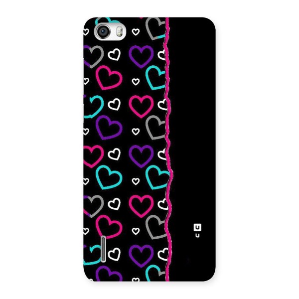 Empty Hearts Back Case for Honor 6