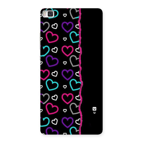 Empty Hearts Back Case for Huawei P8