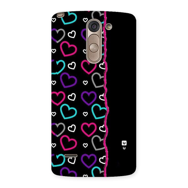 Empty Hearts Back Case for LG G3 Stylus
