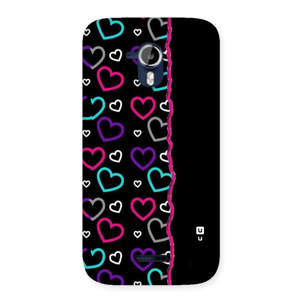 Empty Hearts Back Case for Micromax Canvas Magnus A117