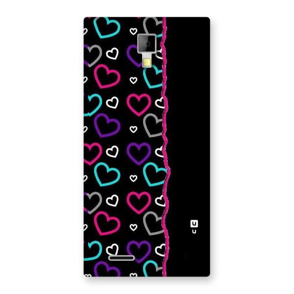 Empty Hearts Back Case for Micromax Canvas Xpress A99