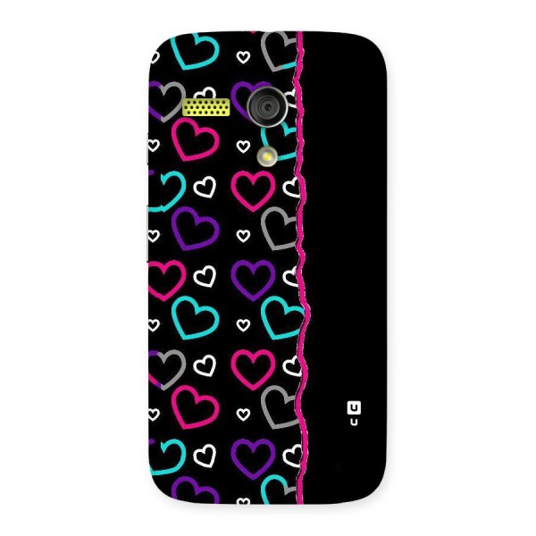 Empty Hearts Back Case for Moto G