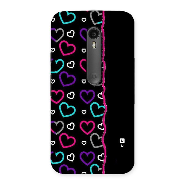 Empty Hearts Back Case for Moto G3